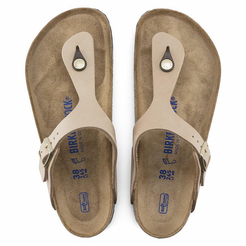 Gizeh Birkenstock Nubuck Kozene Damske Hnede | SK 102GSO